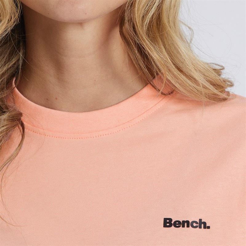 Bench Womens Savita T-Shirt Pink Coral - Image 3