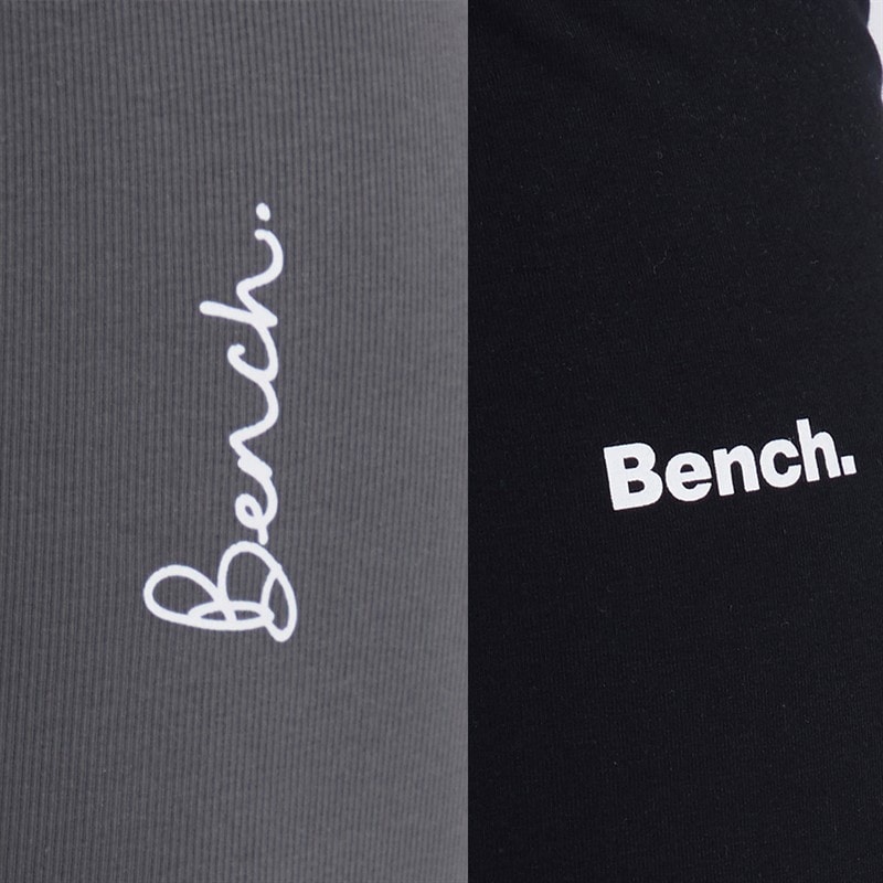 Bench Womens Tamna Two Pack Leggings Black/Charcoal - Image 3