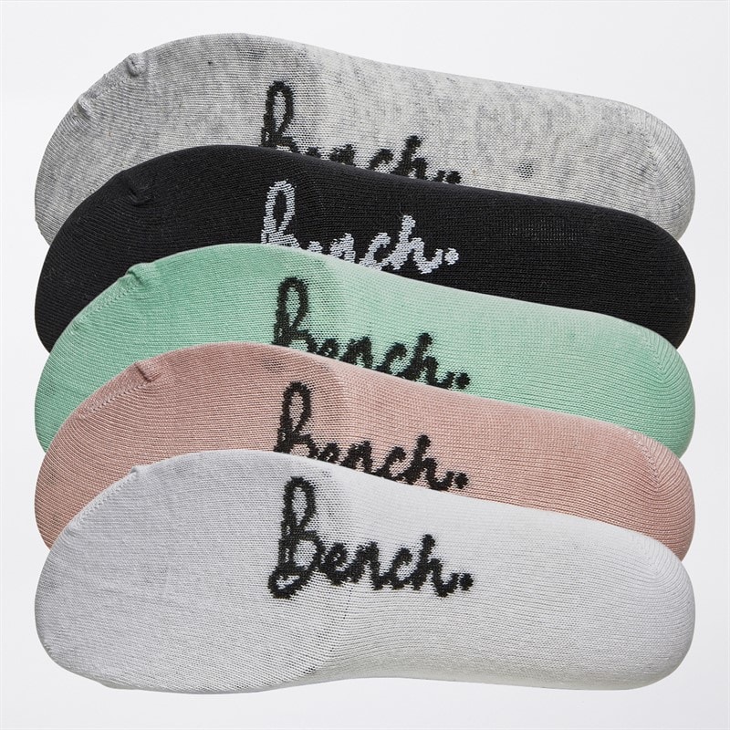 Bench Womens Lolite Five Pack Trainer Liners Multi - Image 2
