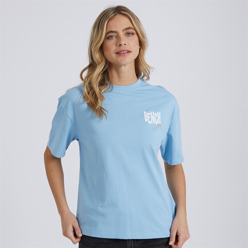 Bench Womens Nanala T-Shirt Bright Blue - Image 2