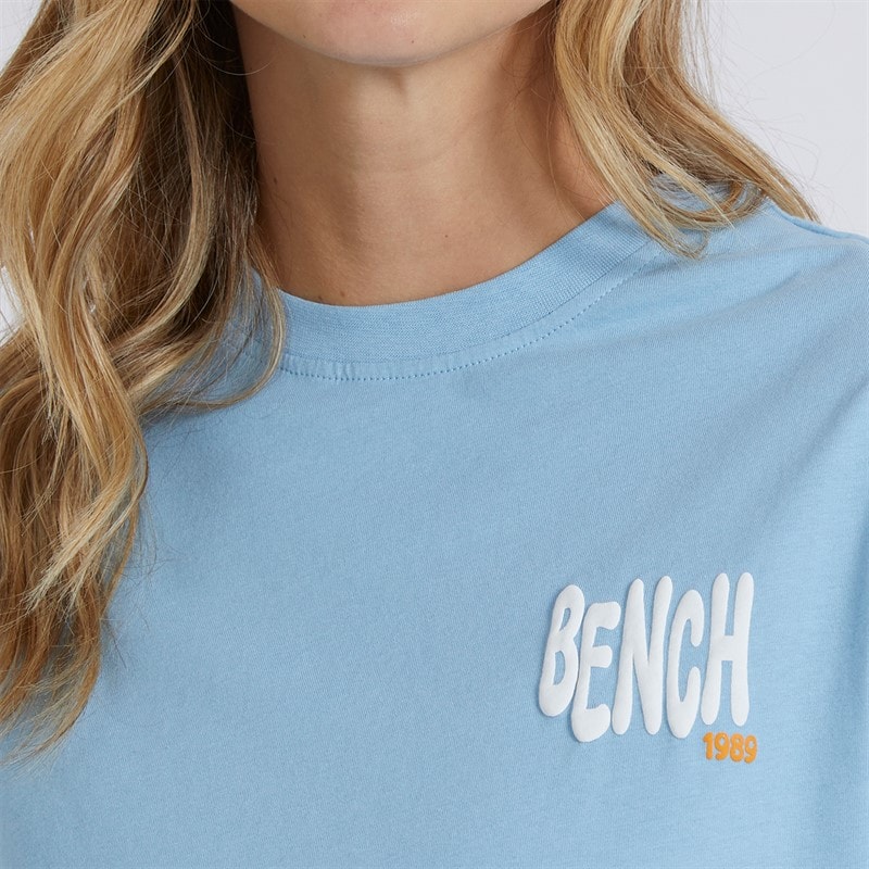 Bench Womens Nanala T-Shirt Bright Blue - Image 3