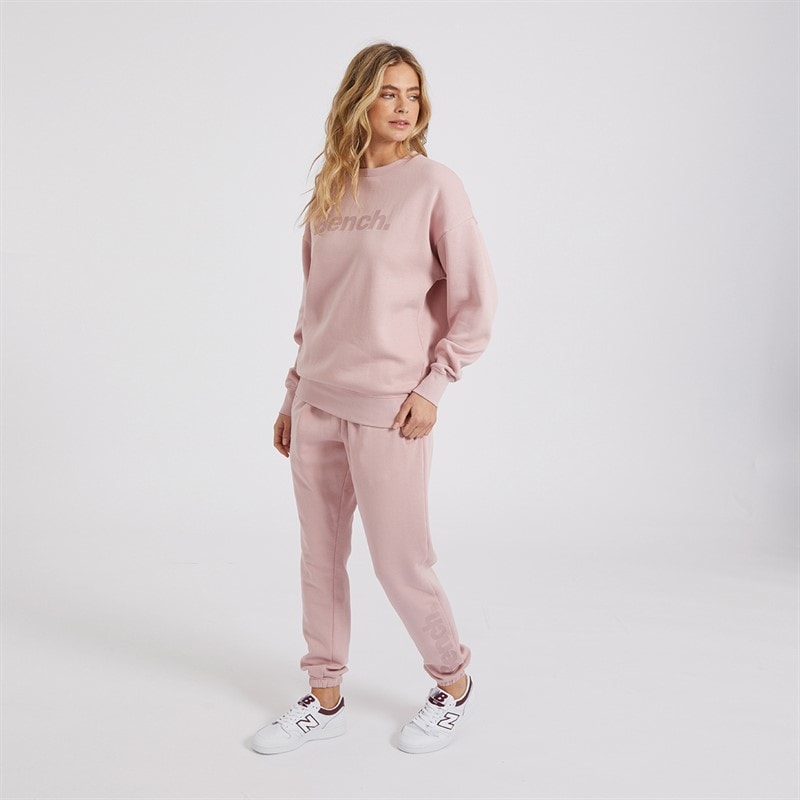 Bench Womens Dera Tracksuit Washed Dusky Pink - Image 4