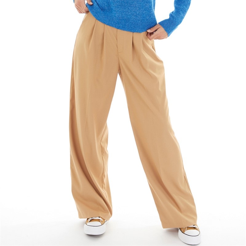 Bench Womens Monnie Wide Leg Trousers Beige - Image 1