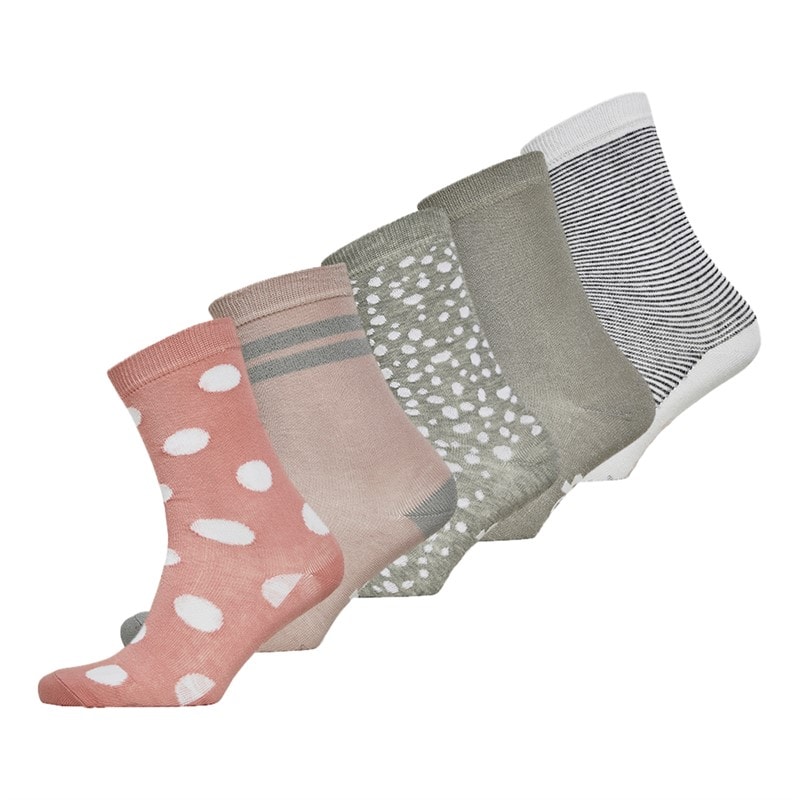 Bench Womens Copper Five Pack Dress Socks Multi
