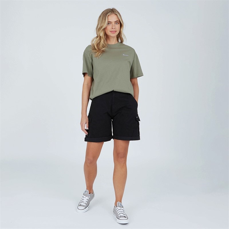 Bench Womens Oona T-Shirt Khaki Ash - Image 3
