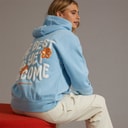 Bench Womens Italia Hoodie Bright Blue