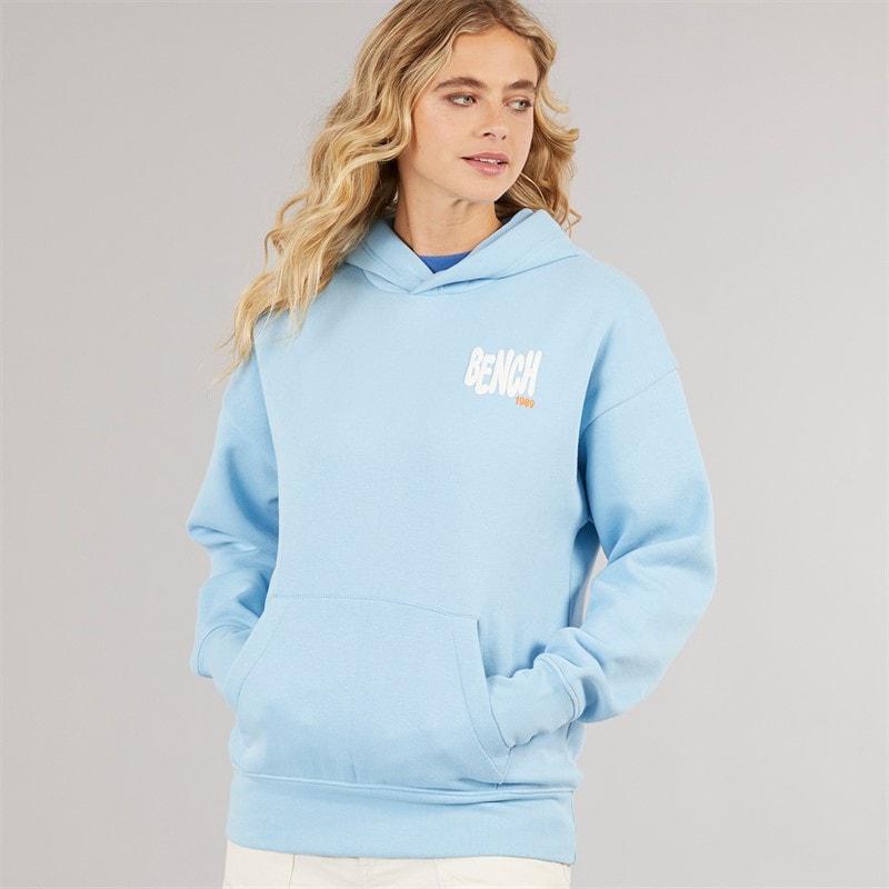 Bench Womens Italia Hoodie Bright Blue - Image 2