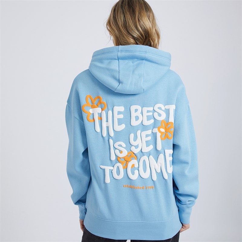 Bench Womens Italia Hoodie Bright Blue - Image 5