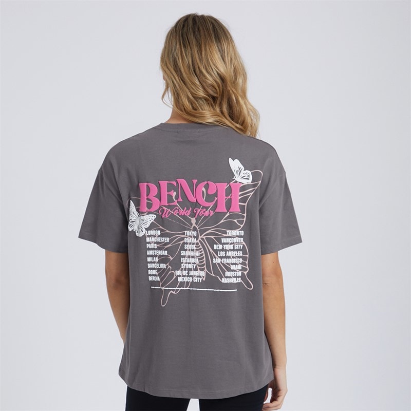 Bench Womens Kemi T-Shirt Charcoal - Image 5