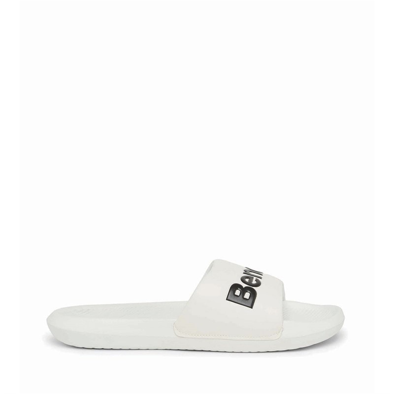 Bench Mens Cruise Sliders White/White/Black - Image 4