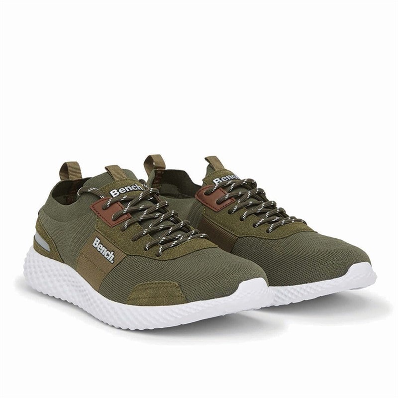 Bench Mens Cravenwood Trainers Khaki - Image 5
