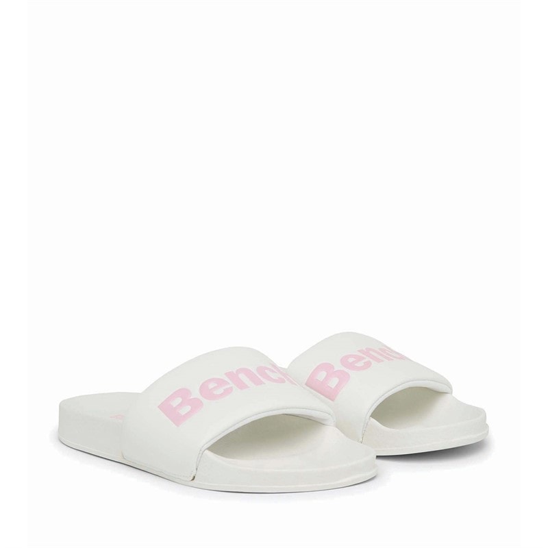 Bench Womens Calypso Sliders White/Pink - Image 1