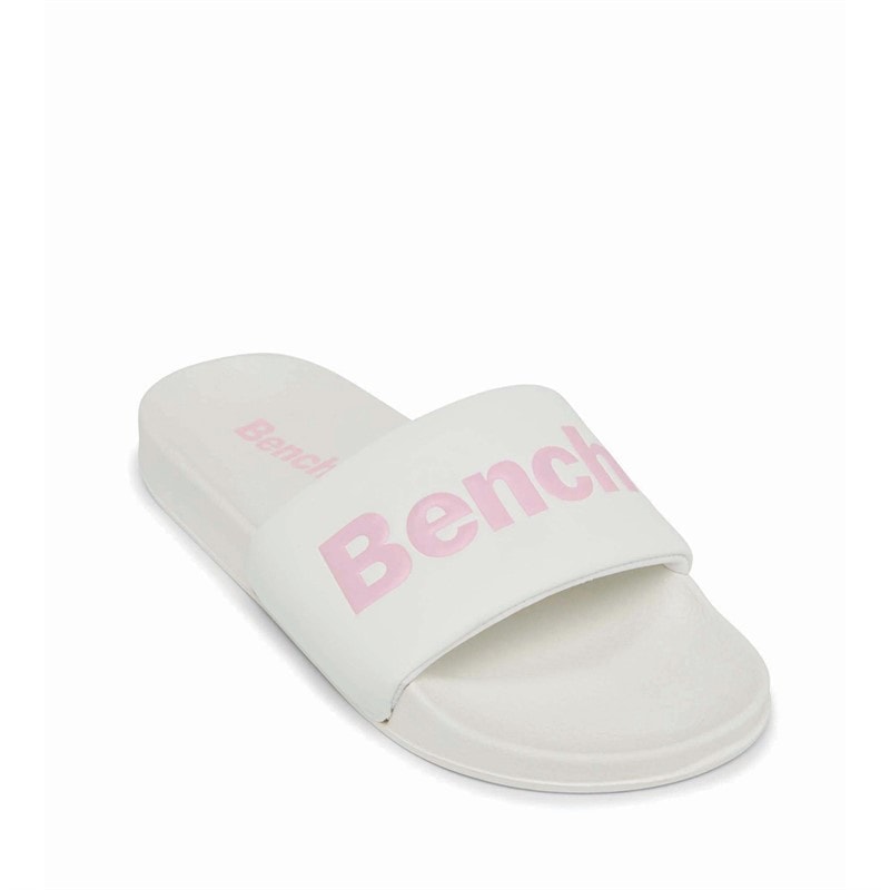 Bench Womens Calypso Sliders White/Pink - Image 4