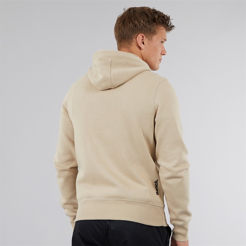 Bench Mens Probert Tonal Logo Hoodie Stone - Image 2
