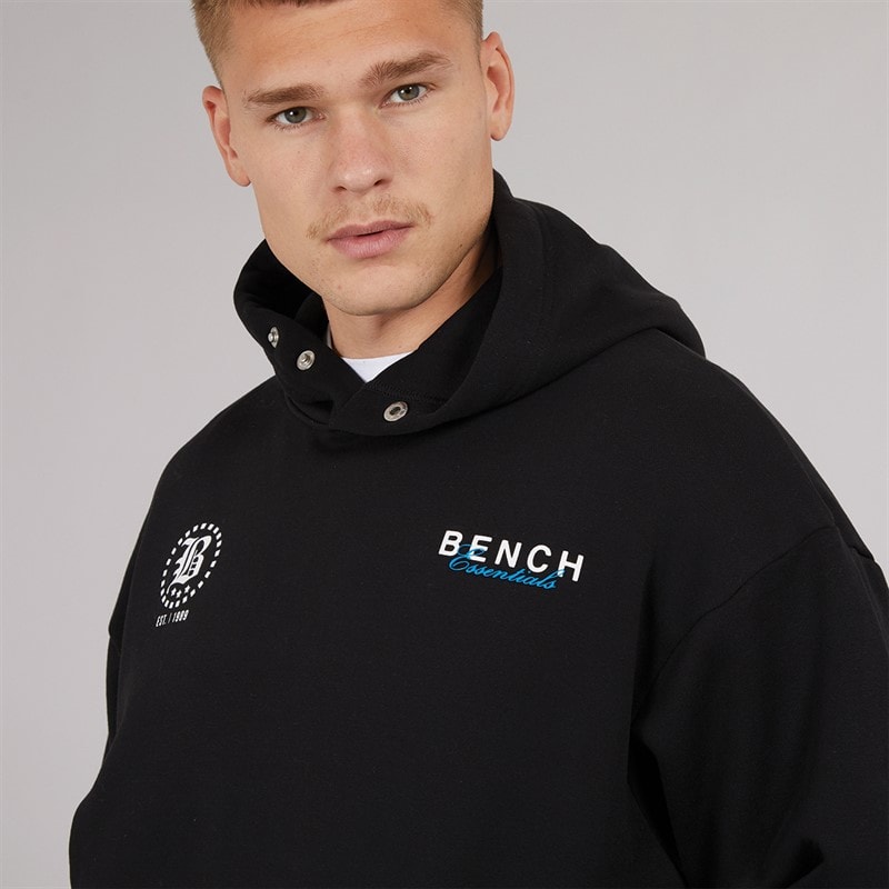 Bench Mens Ledall 1989 Hoodie Black - Image 3