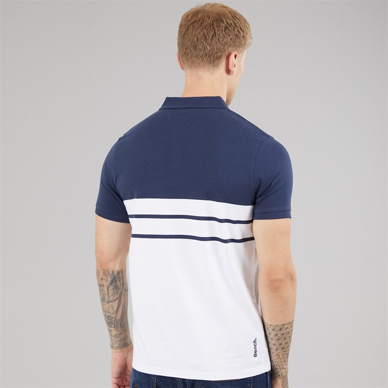 Bench Mens Shaw Polo Shirt Navy - Image 2