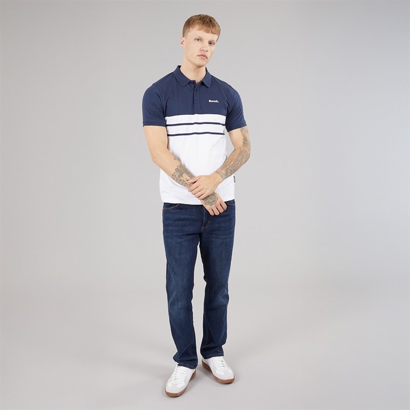 Bench Mens Shaw Polo Shirt Navy - Image 4