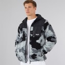 Bench Mens Sableo Fleece Hoodie Black Camo