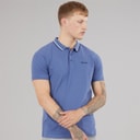 Bench Mens Gruff Polo Shirt Mid Blue