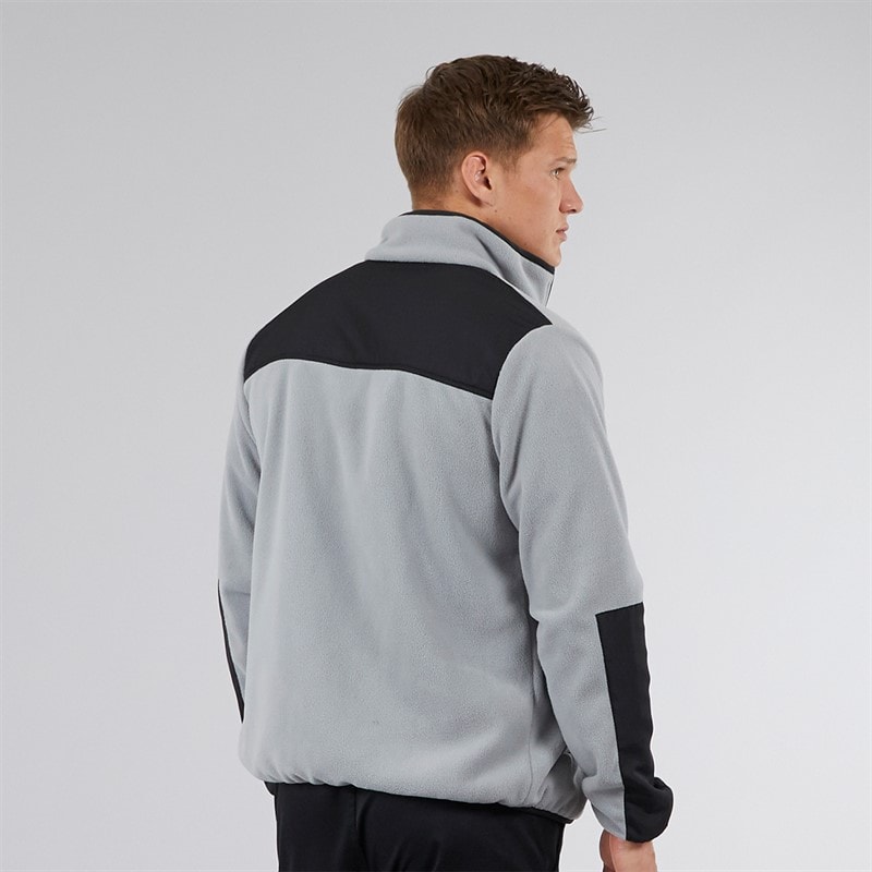 Bench Mens Anders Funnel Neck Fleece Circular Grey - Image 2