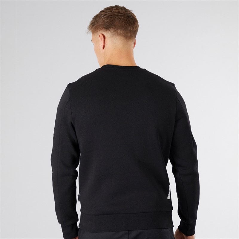 Bench Mens Rissio Utility Sweatshirt Black - Image 2