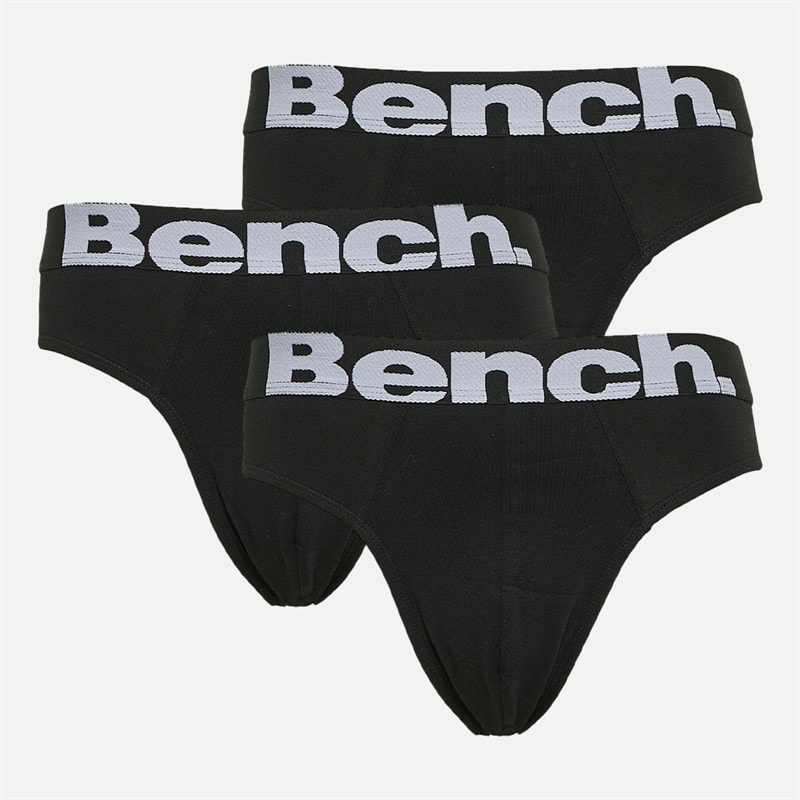 Bench Mens Asner Three Pack Briefs Black/Black/Black - Image 1