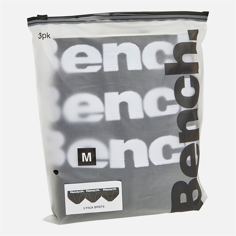 Bench Mens Asner Three Pack Briefs Black/Black/Black - Image 2