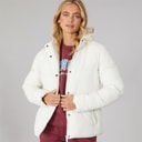 Bench Womens Willah Short Puffer Jacket Winter White