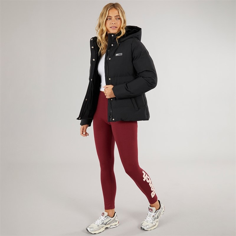 Bench Womens Atha Short Puffer Jacket Black - Image 4