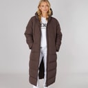 Bench Womens Elli Maxi Length Waterproof Jacket Coffee