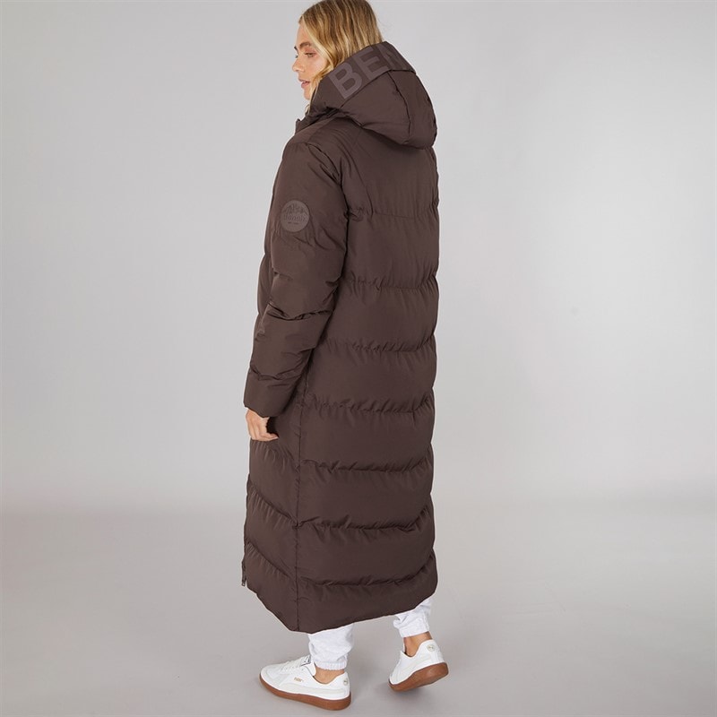 Bench Womens Elli Maxi Length Waterproof Jacket Coffee - Image 2