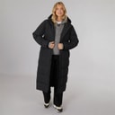 Bench Womens Elli Maxi Length Waterproof Jacket Black