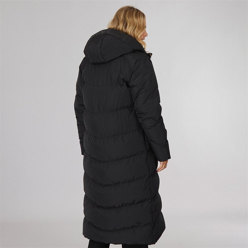 Bench Womens Elli Maxi Length Waterproof Jacket Black - Image 2