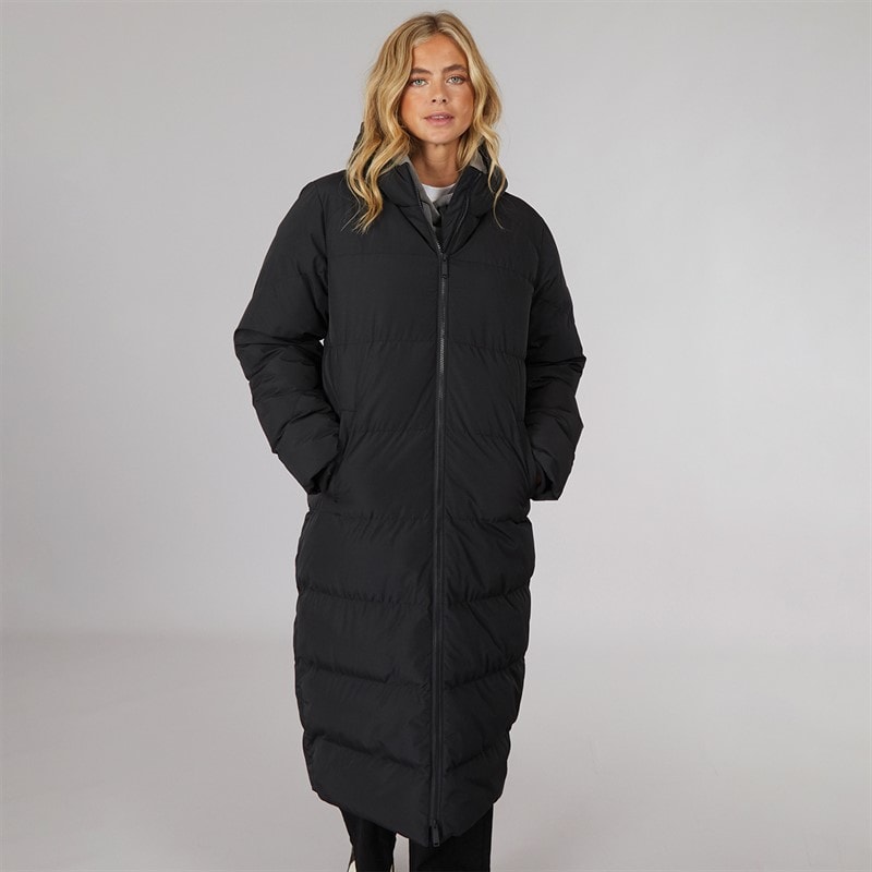 Bench Womens Elli Maxi Length Waterproof Jacket Black - Image 5