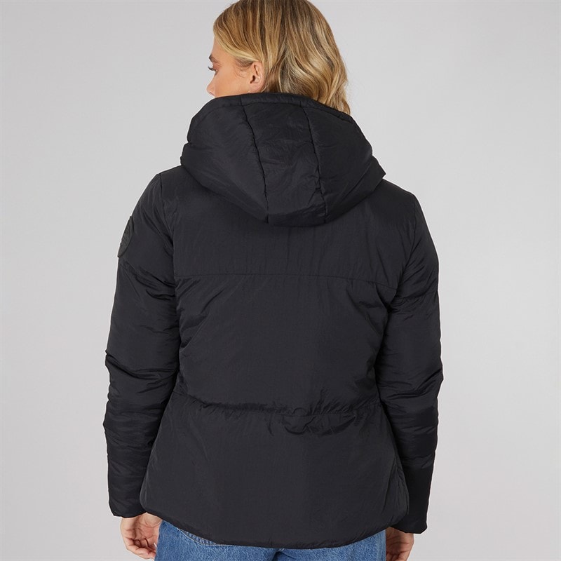 Bench Womens Willah Short Puffer Jacket Black - Image 2