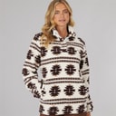 Bench Womens Navo Borg Fleece Winter White