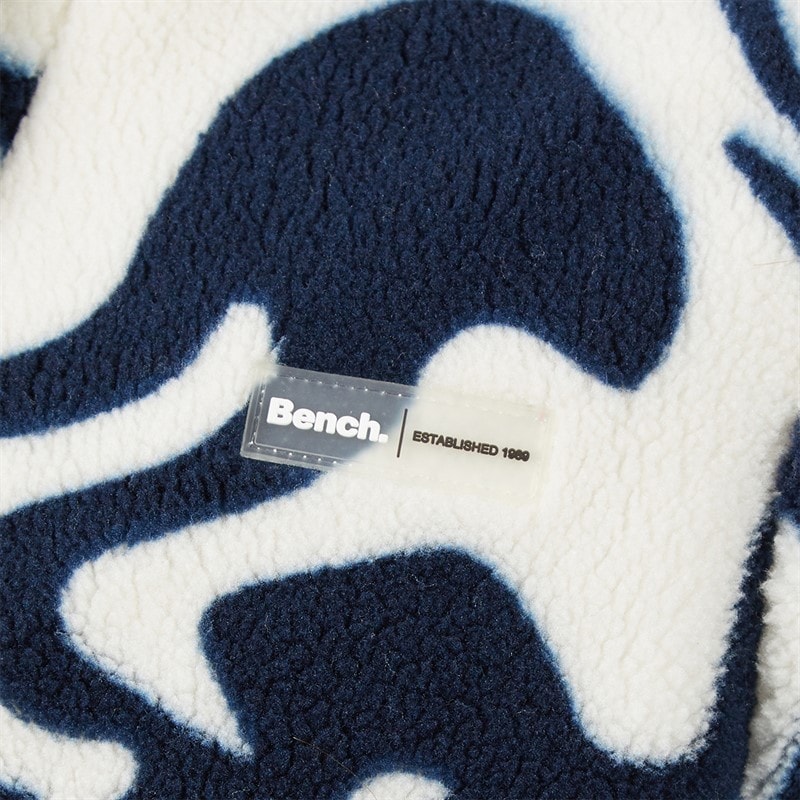 Bench Womens Gorla Borg Fleece Winter White/Navy Swirl - Image 5