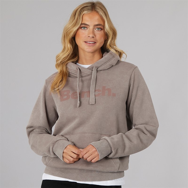 Bench Womens Lerenna Hoodie Warm Washed Taupe