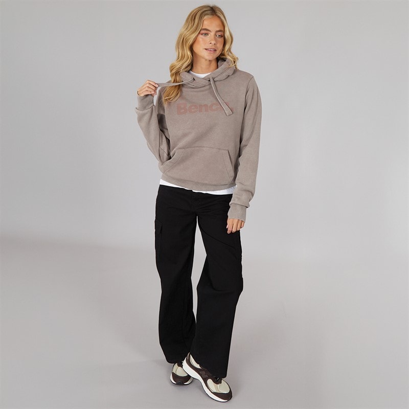 Bench Womens Lerenna Hoodie Warm Washed Taupe - Image 4