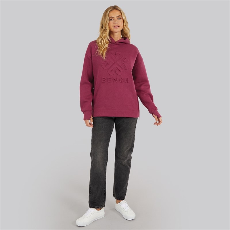 Bench Womens Rayra Hoodie Berry - Image 4