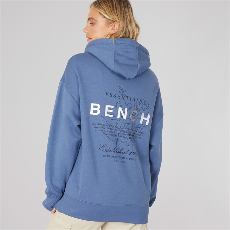 Bench Womens Harmy Hoodie Denim Blue - Image 3