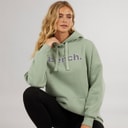 Bench Womens Dayla Oversized Hoodie Dark Sage Green