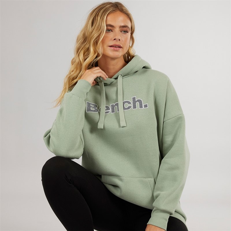 Bench Womens Dayla Oversized Hoodie Dark Sage Green