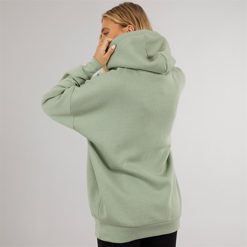 Bench Womens Dayla Oversized Hoodie Dark Sage Green - Image 2
