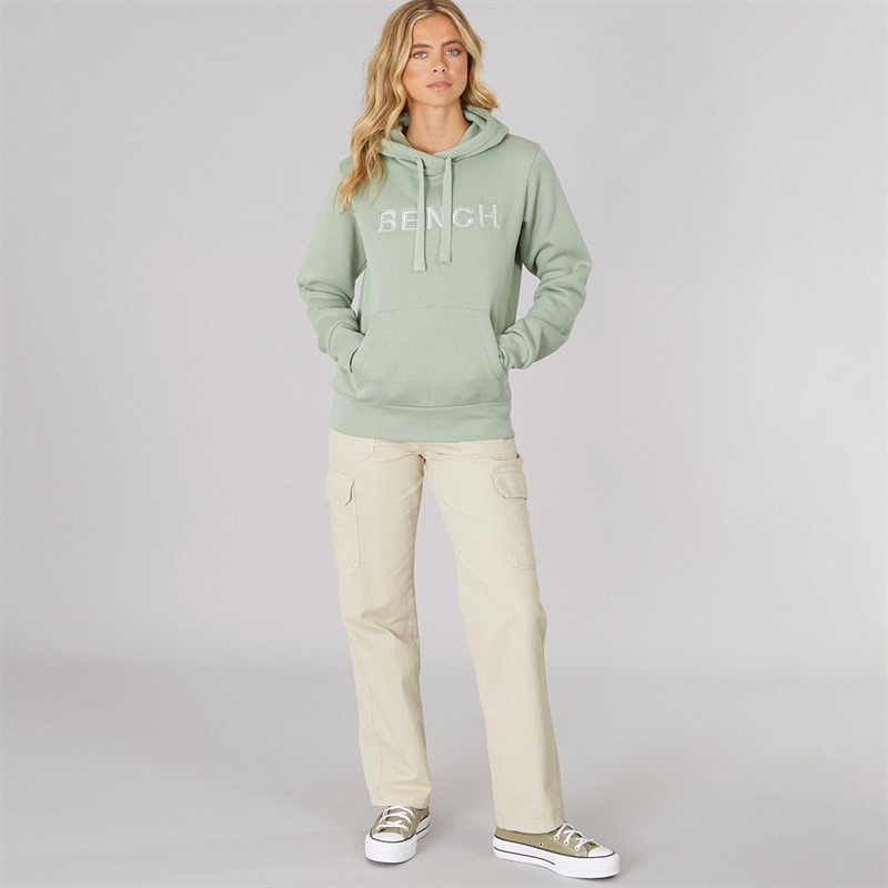Bench Womens Emerre Hoodie Dark Sage Green - Image 4
