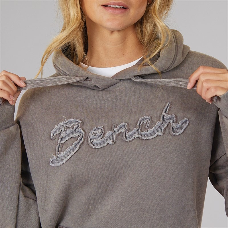 Bench Womens Trait Hoodie Graphite Grey - Image 3