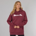 Bench Womens Dayla Oversized Hoodie Burgundy