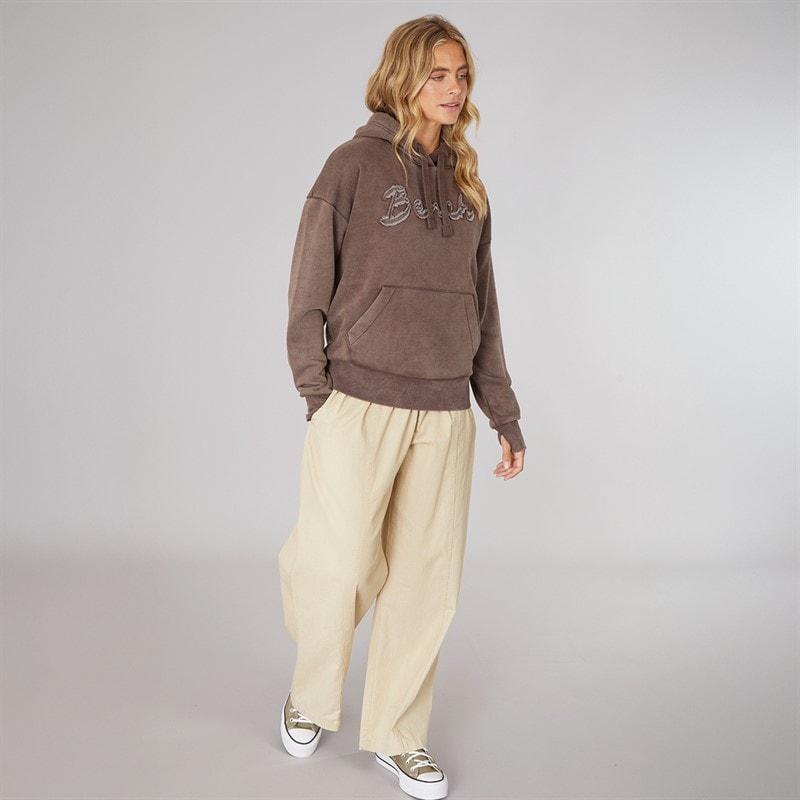 Bench Womens Trait Hoodie Chocolate - Image 3