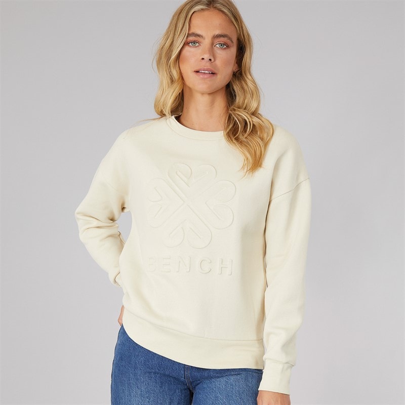 Bench Womens Ilma Sweatshirt Chalk - Image 1
