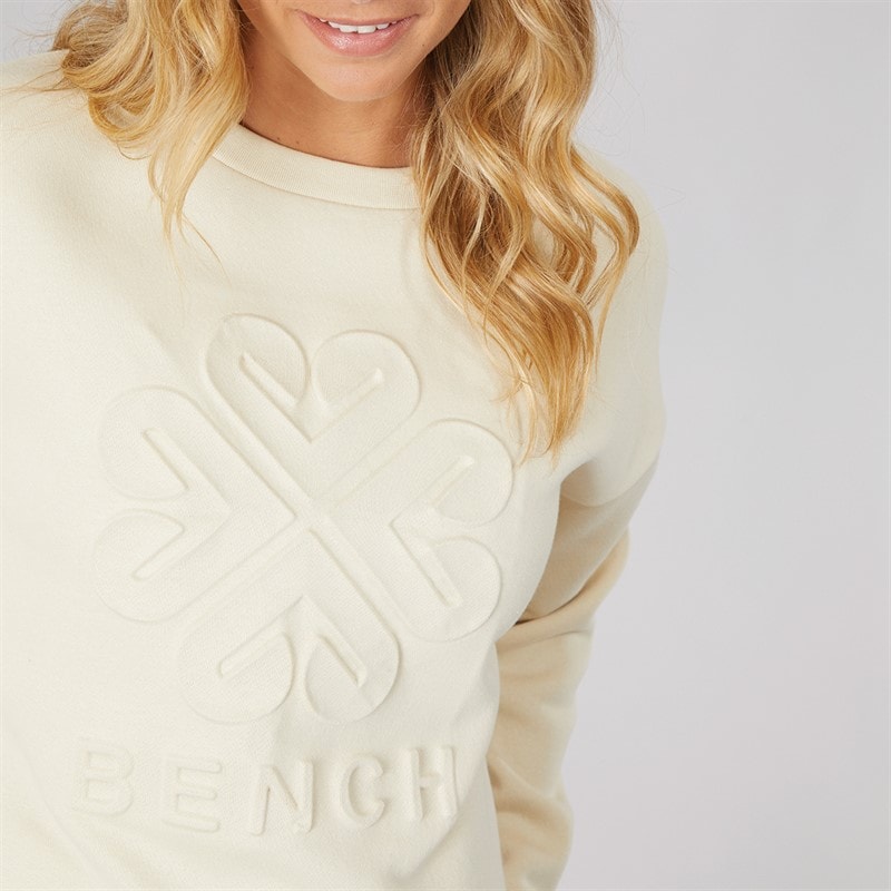 Bench Womens Ilma Sweatshirt Chalk - Image 3